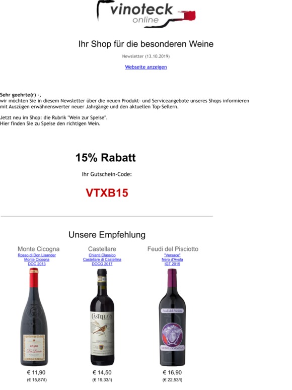 Weinimpression Oktober 2019
