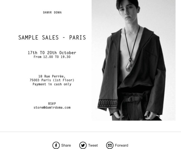 PRIVATE SALE PARIS | OCTOBER 2019 |