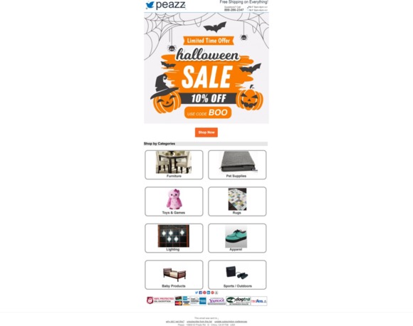 Halloween 10% Off Sale Going On Now!