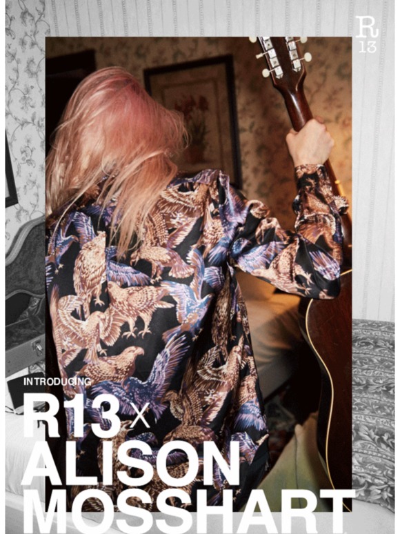 R13 R13 x Alison Mosshart Milled