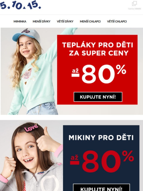 Soupravy až -80%! Kupujte nyní!