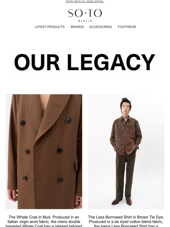 Our Legacy | Libertine Libertine  | Calvin Klein Est. 1978 | Heron Preston | Free Shipping