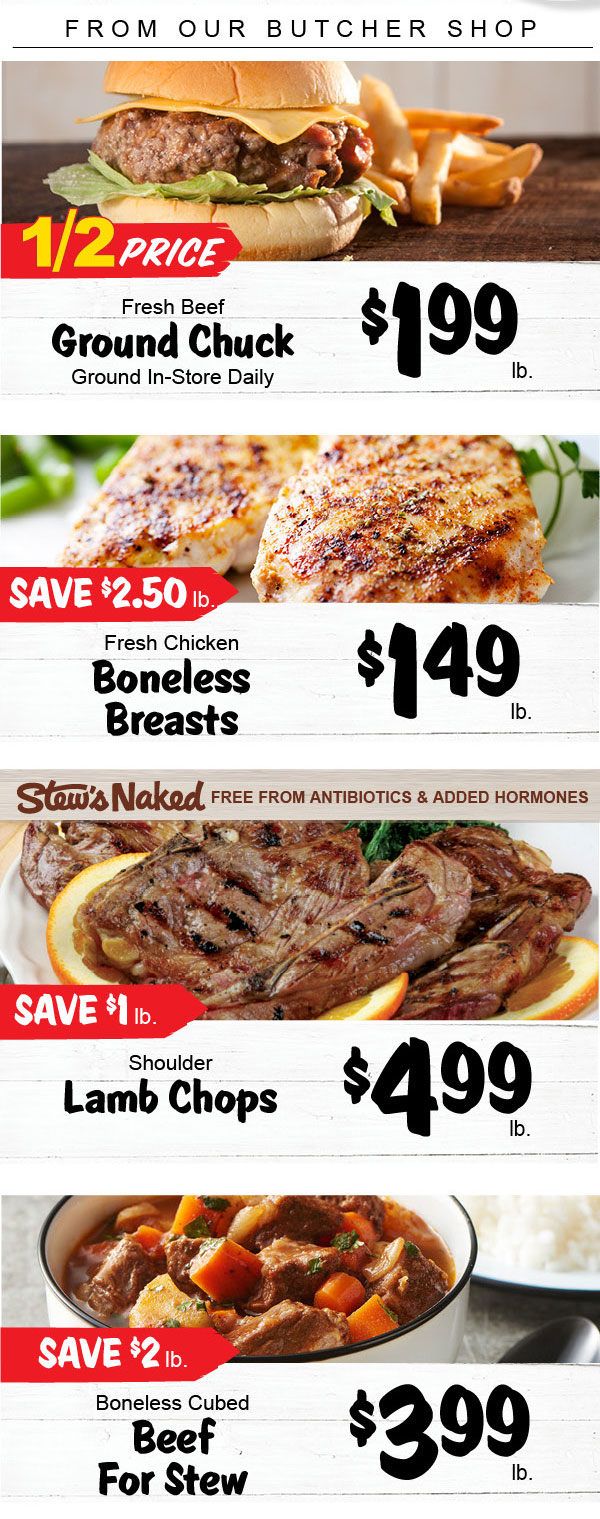 Stew Leonard's Gift Baskets Stew's Weekly Specials N.Y. Strip, Ribeye