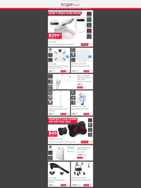 30 OFF Wash & Dry Electric Bidet Toilet Seat Milled