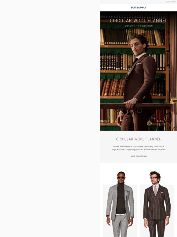 Suitsupply: Introducing the Circular Wool Flannel | Milled