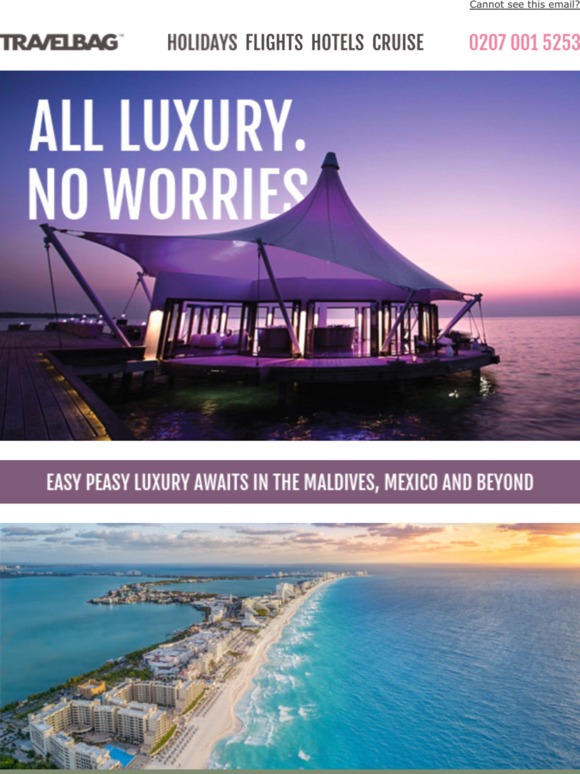 Travelbag Luxury awaits you in the Maldives, Mexico and beyond Milled