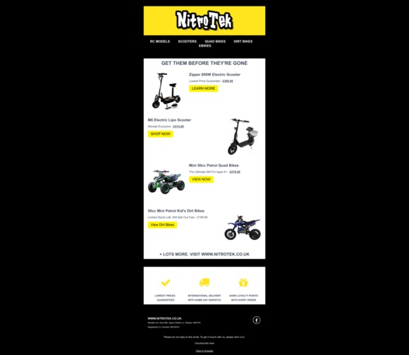 Best Selling Electric Scooters, Mini Quad Bikes And Dirt Bikes Back In Stock