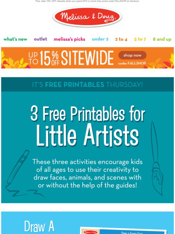 Melissa &amp; Doug: Here are your 3 free printables for the weekend! | Milled