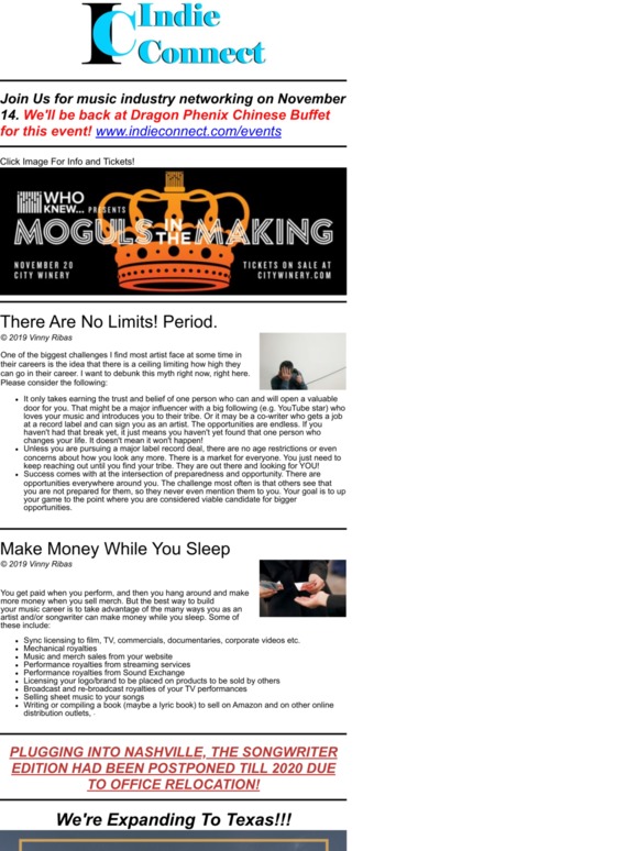 Money While You Sleep; Boot Camp Postponed and More!