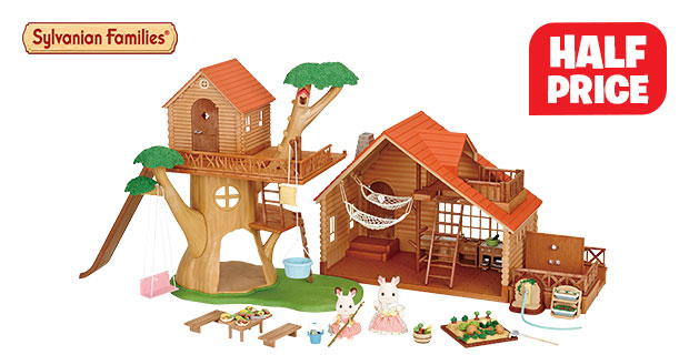sylvanian families log cabin set