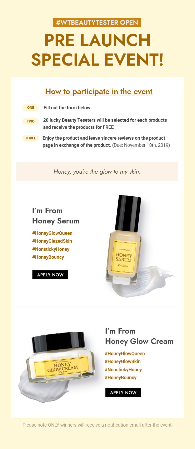 honey glow cream