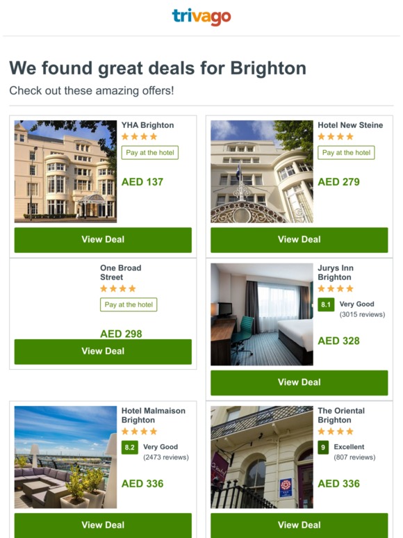 Still looking to book in Brighton?