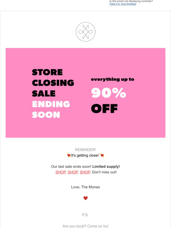 👋 Our last sale is ending soon! UP TO 90% OFF REMAINING SUPPLIES 👄