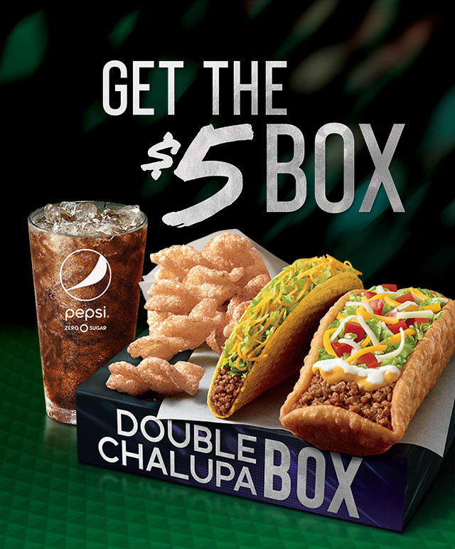 Taco Bell 5 Box Current Aria Art