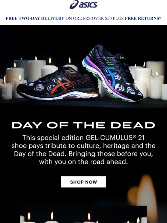 asics gel cumulus 21 day of the dead