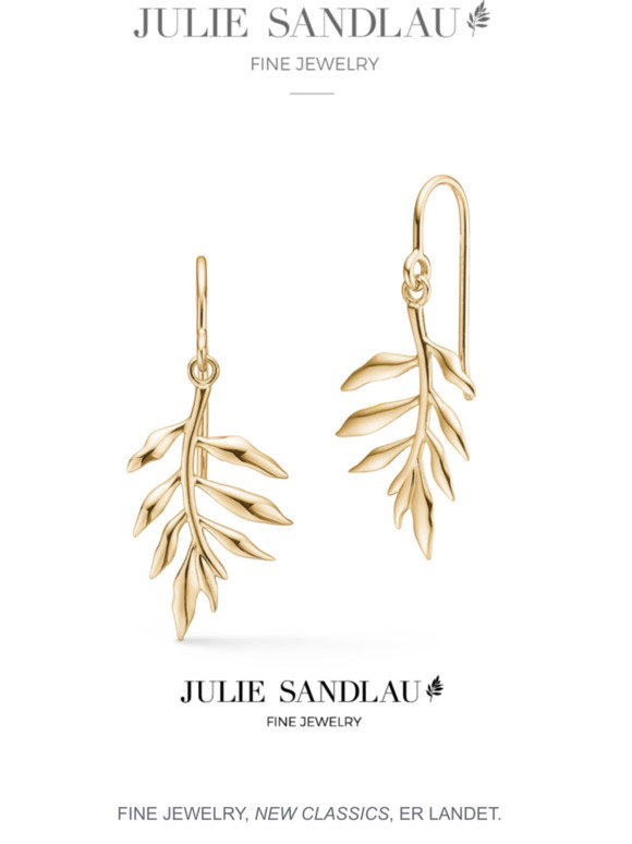 peddling En sætning Fleksibel Julie Sandlau: Nyhed: Vores ikoniske Tree of Life øreringe fås nu i 18  karat guld | Milled