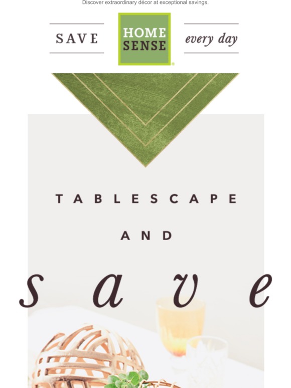 Homesense Centerpieces that impress guests! Milled