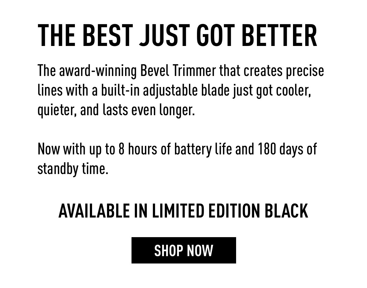 bevel trimmer limited edition black trimmer
