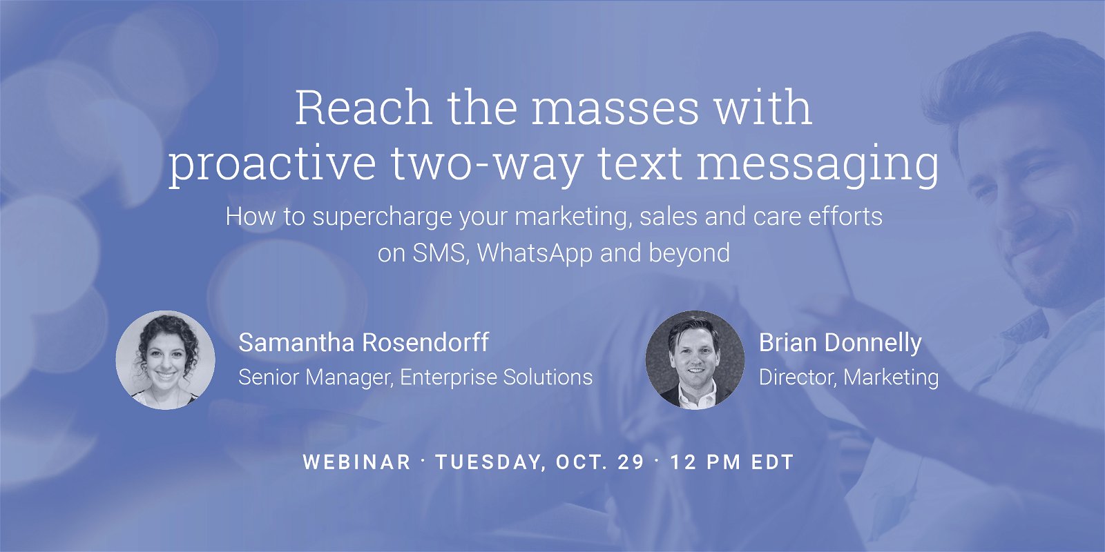 [REGISTER] Reach the masses with proactive two-way text messaging