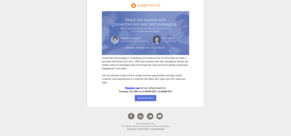 Create conversations, not spam