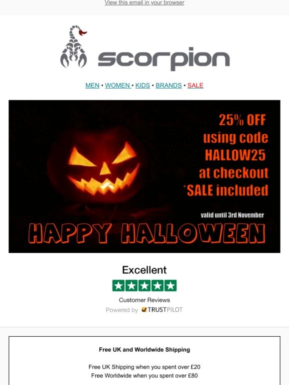 25% OFF EVERYTHING - HALLOWEEN SPECIAL
