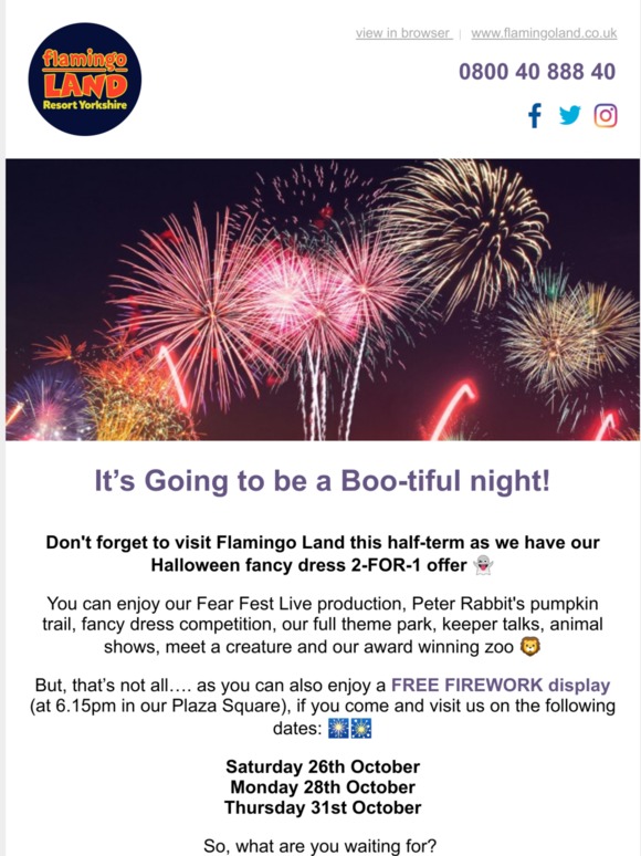 It's Going to be a Boo-tiful night