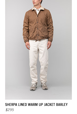 save khaki berber lined warm up jacket