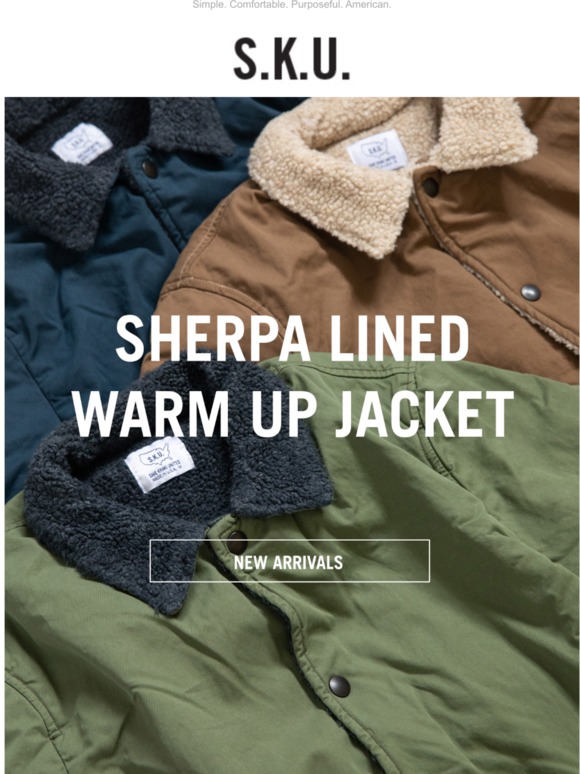 save khaki berber lined warm up jacket