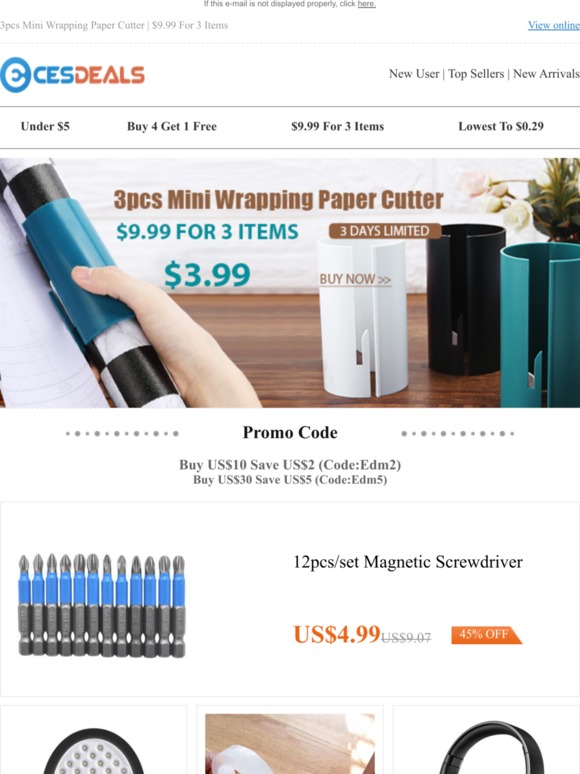 3pcs Mini Wrapping Paper Cutter | $9.99 For 3 Items