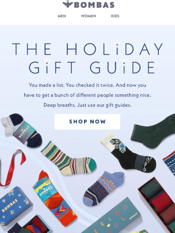 Bombas Win The Holidays With Our Gift Guides Milled