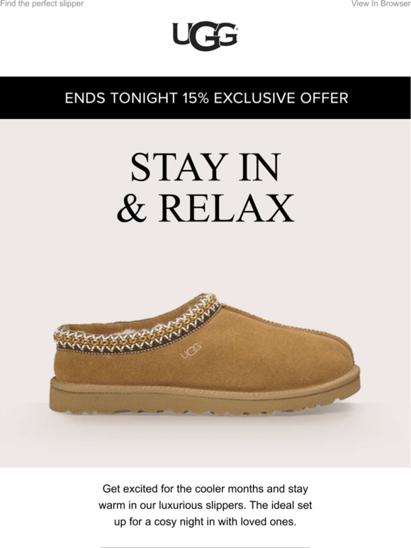 Keep your feet warm in UGG