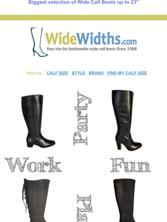 Wide Calf Boots, it's what we do best