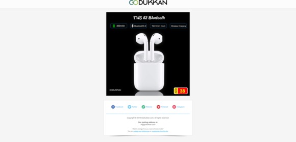 Wireless Bluetooth Headset - AED 38 Only