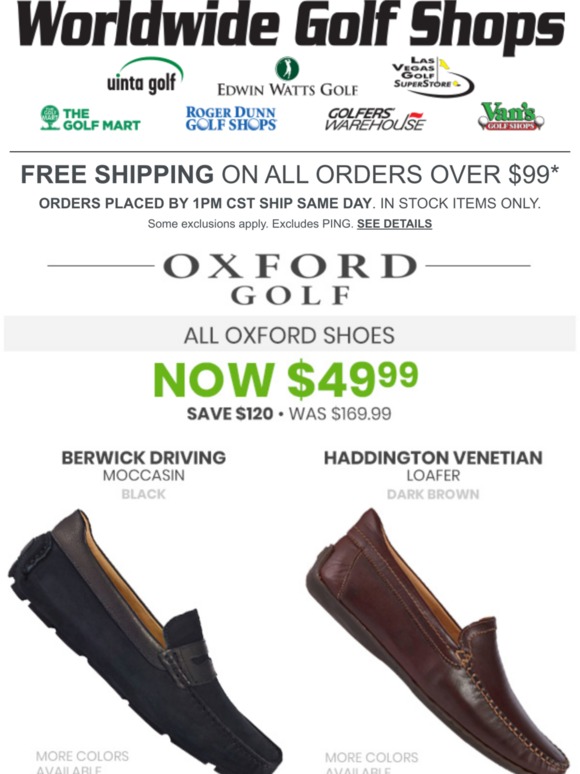 Edwin Watts Golf HUGE Savings on Casual Golf Shoes! Milled