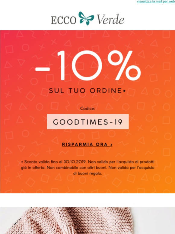 ecco verde codice sconto