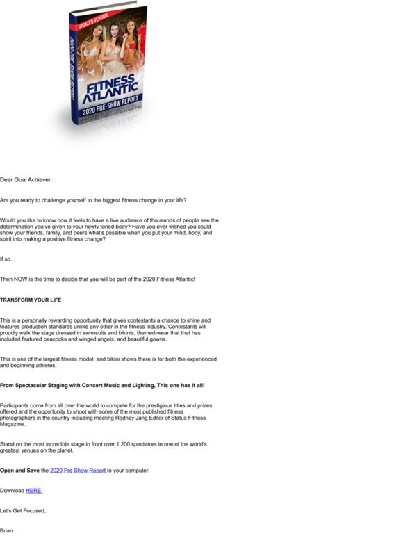 Fitness Atlantic *Updated 2020 Pre Show Report