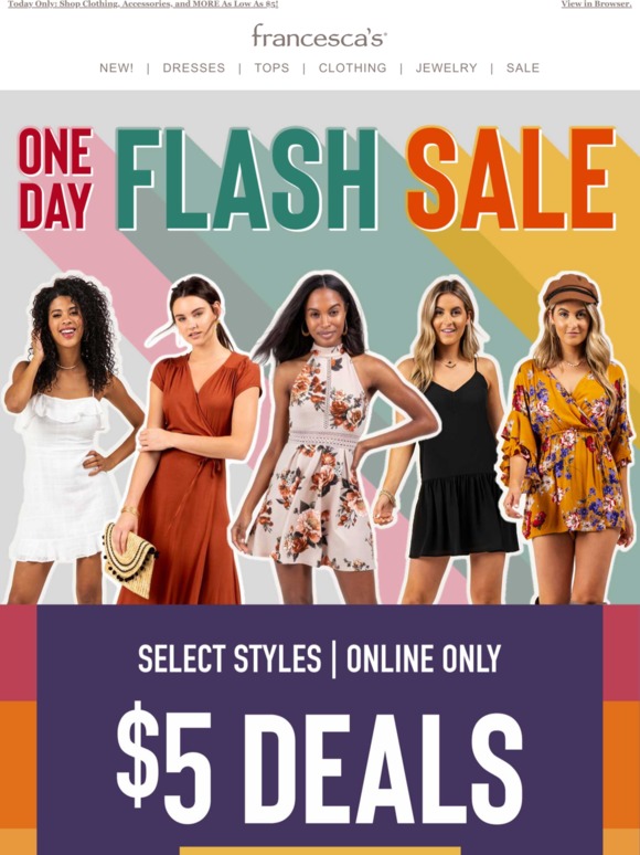 francesca's jewelry sale