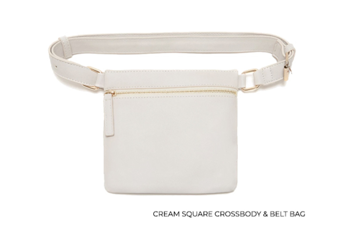 lulu dharma woven vegan leather hip pack