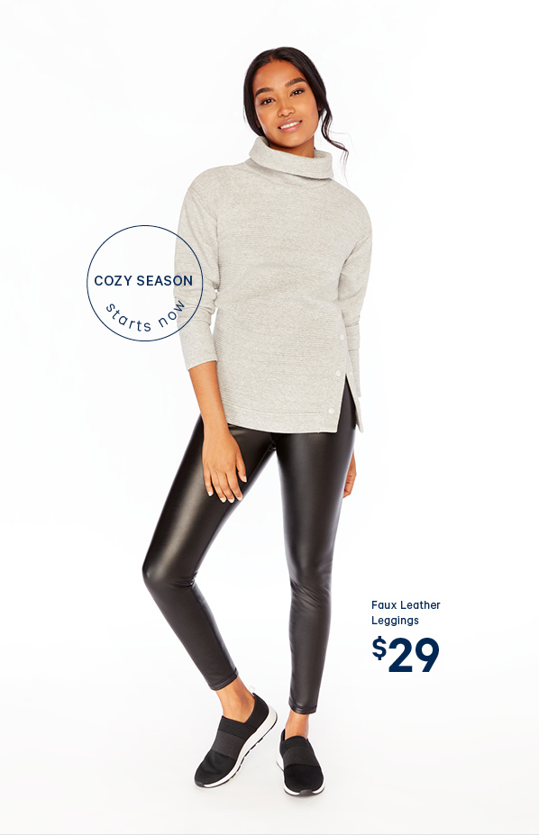 Joe fresh faux leather leggings Clearance