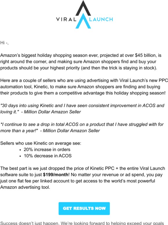 Price Drop + Maximizing Your Q4 Sales