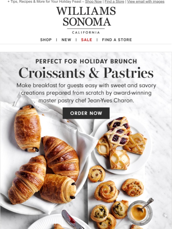 WilliamsSonoma Croissants & Pastries Delivered to Your Door Perfect