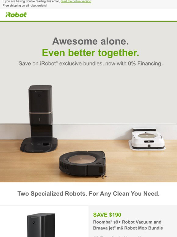 iRobot Exlusive Bundles 