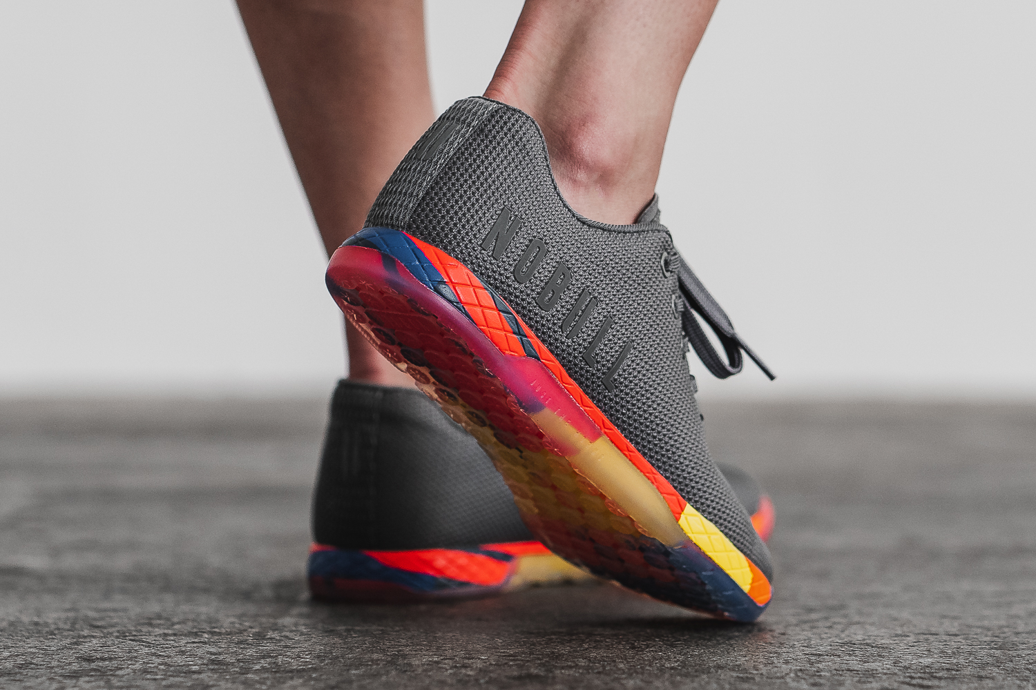 nobull dark grey lightning trainer