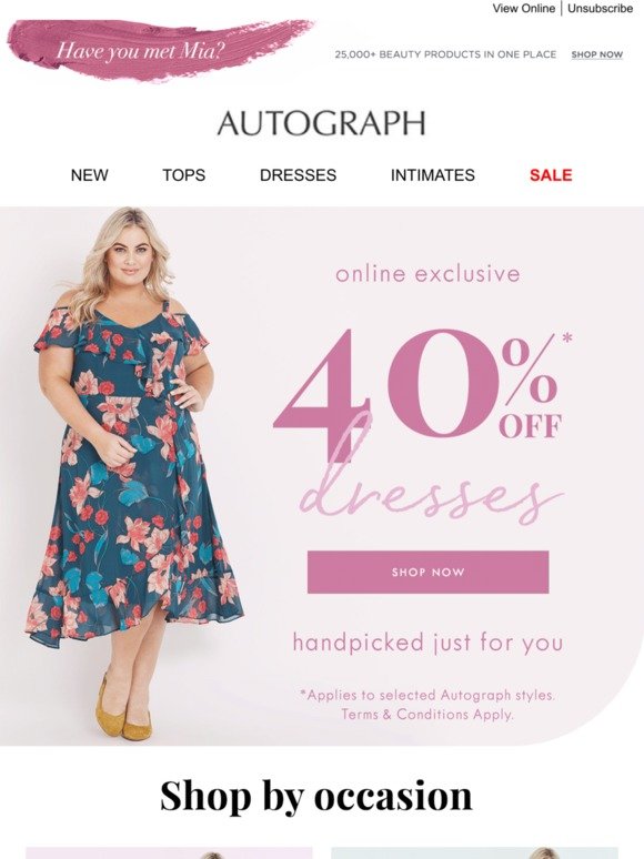 Autograph Fashion: 40% Off Dresses ...