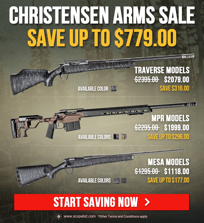 Scopelist Christensen Arms Rifles for Hunting, Long Range Shooting