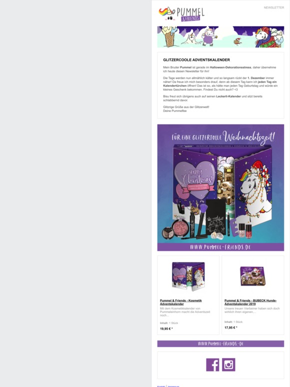 Glitzercoole Adventskalender