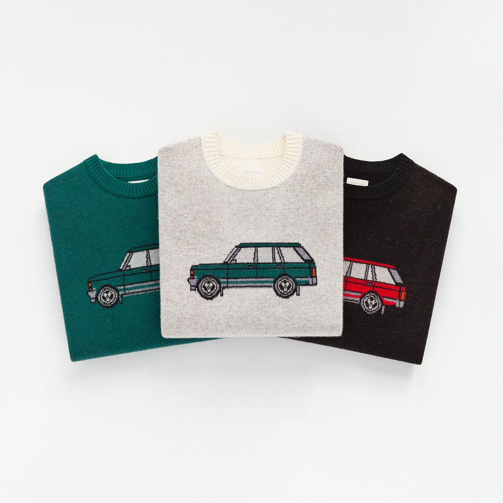 aime leon dore range rover sweater