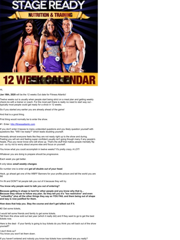 12 Week PROCESS Calendar (attached)