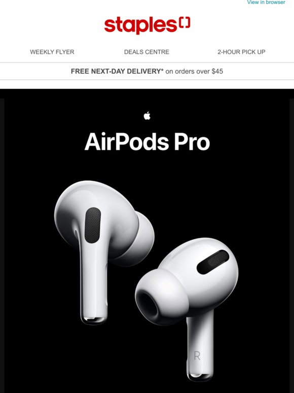 Staples Canada: *New*: Apple's AirPods 