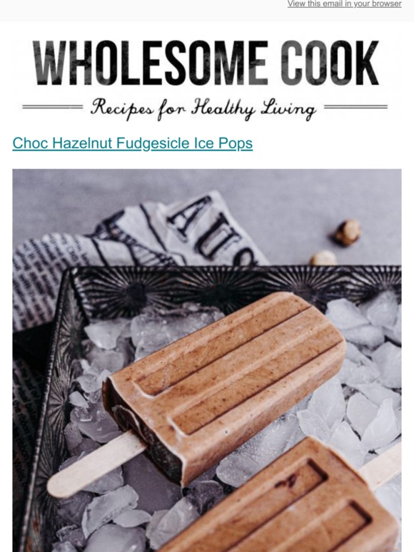 [New Post] Choc Hazelnut Fudgesicle Ice Pops